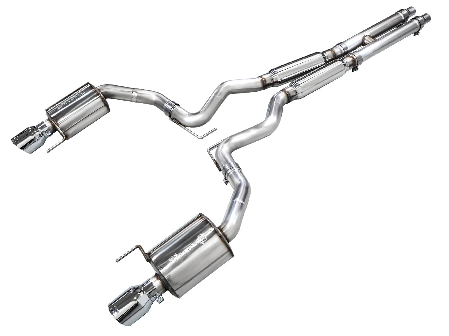 AWE 2024 + Ford Mustang GT Fastback S650 Touring Catback Exhaust w/ Dual Chrome Silver Tips