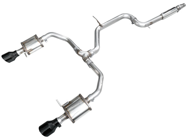 AWE 2022 + Volkswagen Jetta GLI Touring Edition Exhaust - Diamond Black Tips