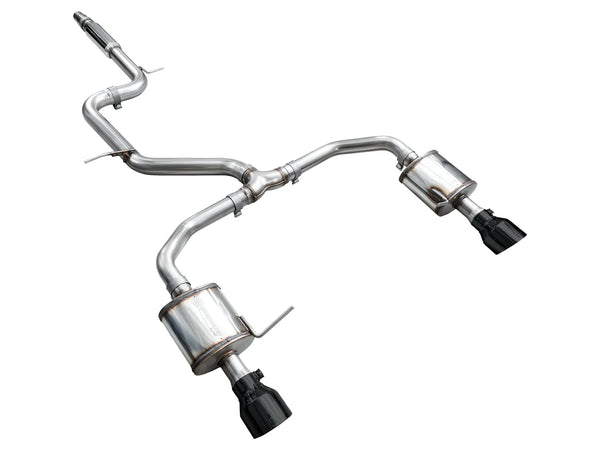 AWE 2022 + Volkswagen Jetta GLI Touring Edition Exhaust - Diamond Black Tips