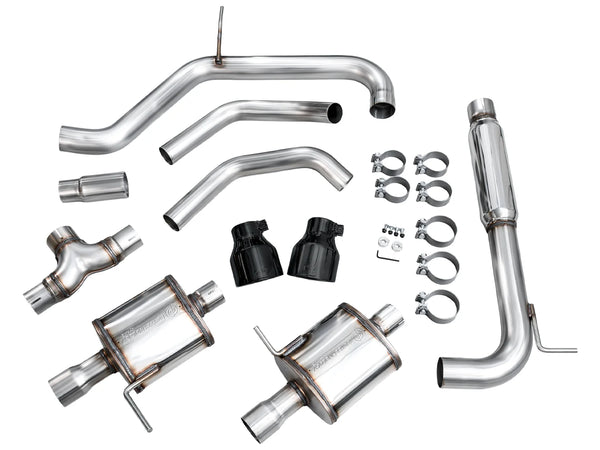 AWE 2022 + Volkswagen Jetta GLI Touring Edition Exhaust - Diamond Black Tips