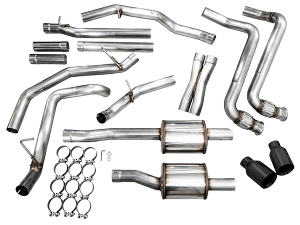 AWE 2025+ RAM 1500 3.0TT 0FG Catback Touring Exhaust - Diamond Black Tips