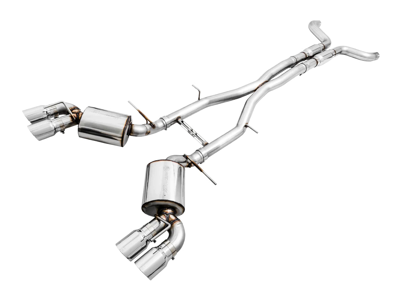 AWE Tuning 2016 - 2024 Chevy Camaro SS / ZL1 / LT1 Res Cat-Back Exhaust -Touring Edition (Quad Chrome Silver Tips)