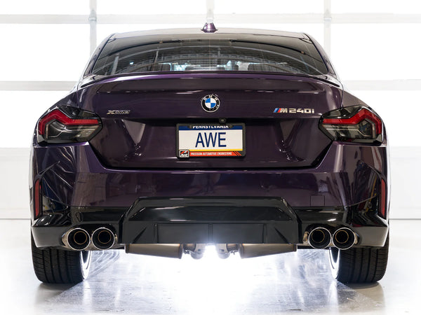 AWE Tuning 2022 - 2026 BMW M240i (G42) Touring Edition Exhaust - Chrome Silver Tips