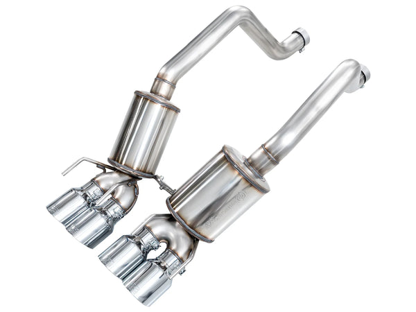 AWE Touring Edition Axleback Exhaust for C6 Chevrolet Corvette Z06/ZR1 - Chrome Silver Tips