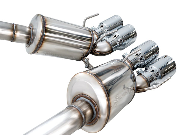AWE Touring Edition Axleback Exhaust for C6 Chevrolet Corvette Z06/ZR1 - Chrome Silver Tips
