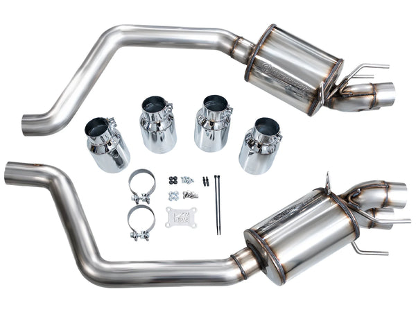AWE Touring Edition Axleback Exhaust for C6 Chevrolet Corvette Z06/ZR1 - Chrome Silver Tips