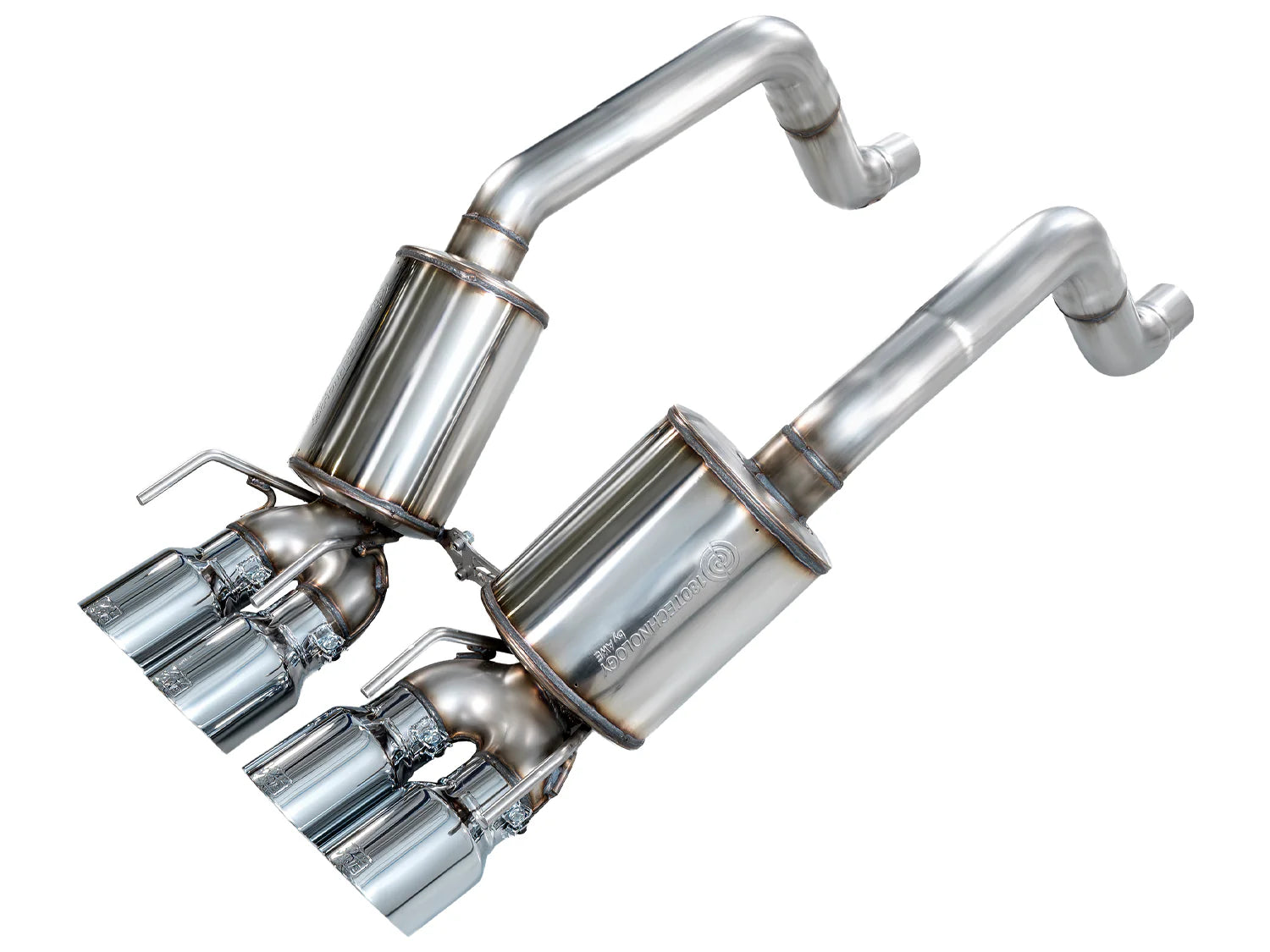 AWE Touring Edition Axleback Exhaust for C6 Chevrolet Corvette 6.2L (2009-2013) - Chrome Silver Tips