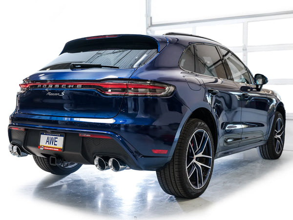 AWE Tuning 2022+ Porsche Macan 2.9TT Touring Edition Catback Exhaust w/ Chrome Silver Tips