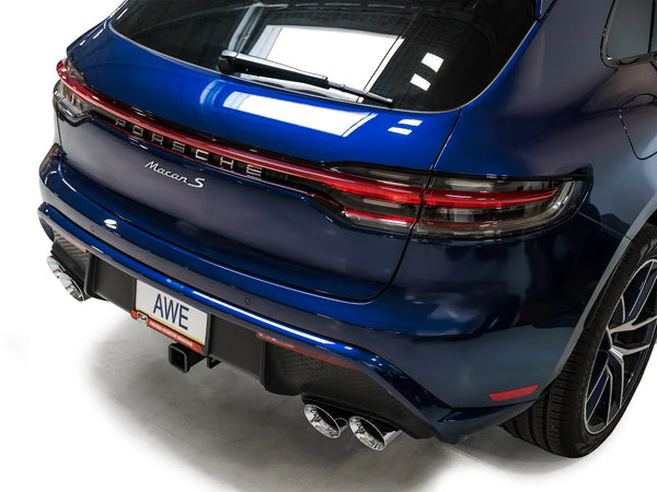 AWE Tuning 2022+ Porsche Macan 2.9TT Touring Edition Catback Exhaust w/ Chrome Silver Tips