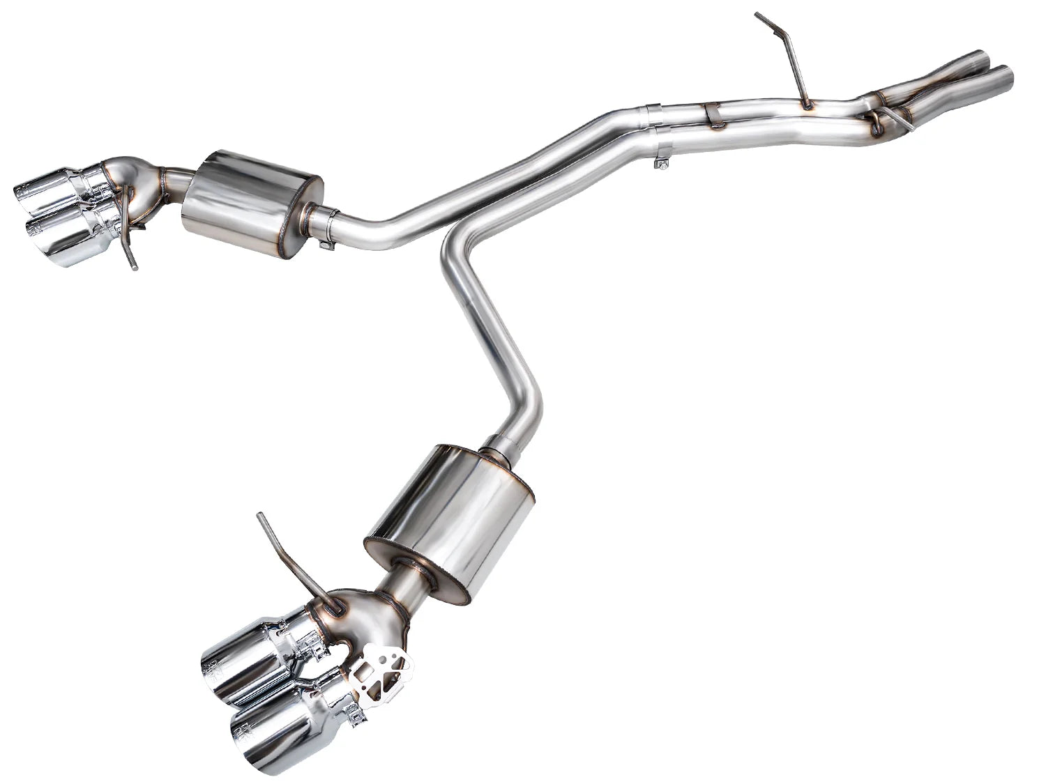 AWE Tuning 2022+ Porsche Macan 2.9TT Touring Edition Catback Exhaust w/ Chrome Silver Tips