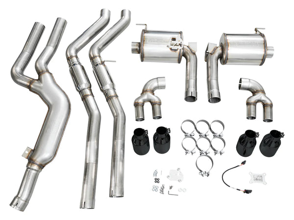 AWE Tuning 2022 - 2026 BMW M240i (G42) Touring Edition Exhaust - Diamond Black Tips