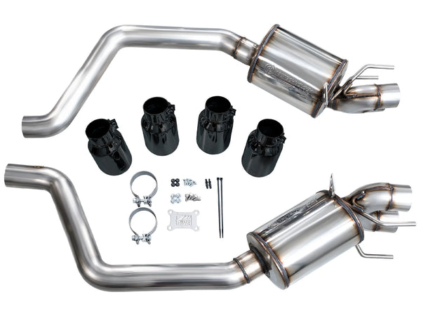 AWE Touring Edition Axleback Exhaust for C6 Chevrolet Corvette Z06/ZR1 - Diamond Black Tips
