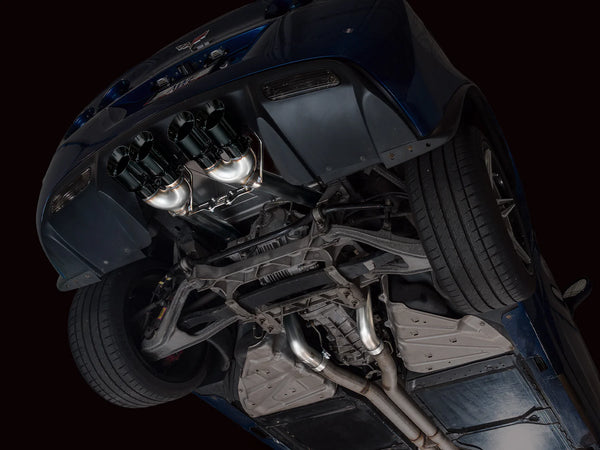 AWE Track Edition Axleback Exhaust for C6 Chevrolet Corvette Z06/ZR1 - Diamond Black Tips