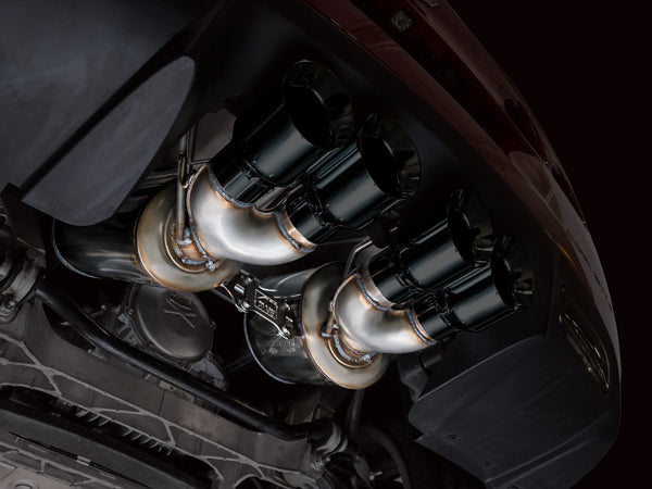 AWE Tuning Touring Edition Axleback Exhaust for C6 Chevrolet Corvette 6.0L (2005-2007) and 6.2L (2008) - Diamond Black Tips