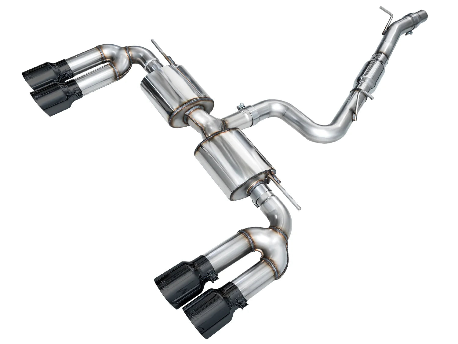 AWE 2022 + Audi 8Y S3 Touring Edition Exhaust - Diamond Black Tips