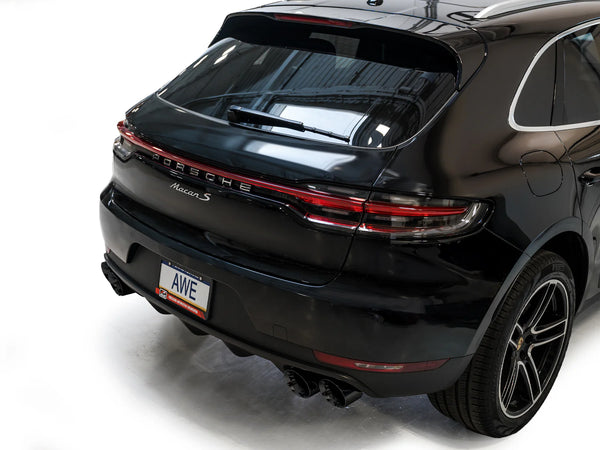 AWE Tuning 2019 - 2021 Porsche Macan 3.0T/2.9TT Touring Edition Catback Exhaust w/ Diamond Black Tips