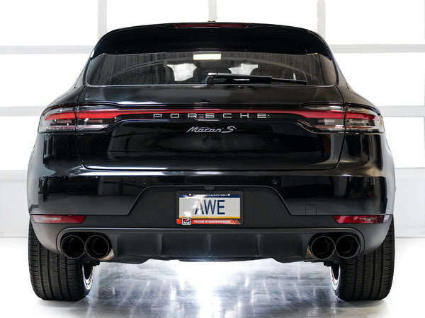 AWE Tuning 2019 - 2021 Porsche Macan 3.0T/2.9TT Touring Edition Catback Exhaust w/ Diamond Black Tips