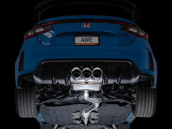 AWE Tuning 2023 + Honda Civic Type R FL5 Touring Edition Exhaust w/ Triple Chrome Silver Tips