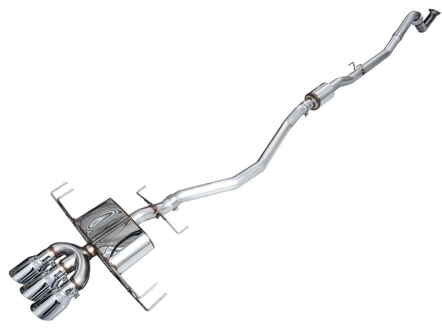 AWE Tuning 2024 + Acura Integra Type S DE5 FWD Touring Edition Exhaust w/ Triple Chrome Silver Tips