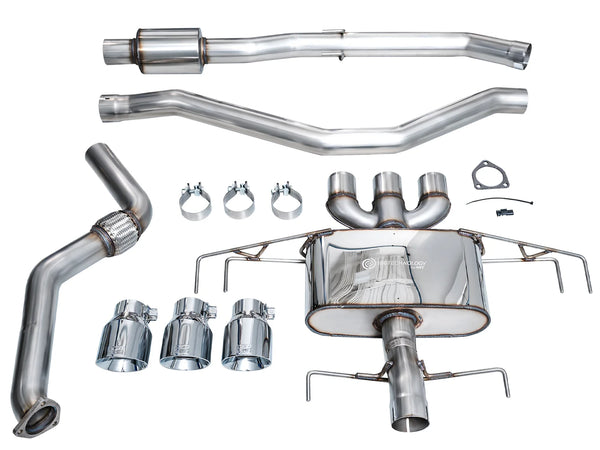 AWE Tuning 2024 + Acura Integra Type S DE5 FWD Touring Edition Exhaust w/ Triple Chrome Silver Tips