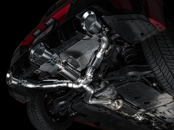 AWE 2023 + Toyota GR Corolla Touring Edition Catback Exhaust - Chrome Silver Tips