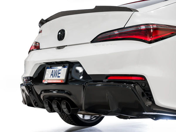 AWE Tuning 2024 + Acura Integra Type S DE5 FWD Touring Edition Exhaust w/ Triple Diamond Black Tips