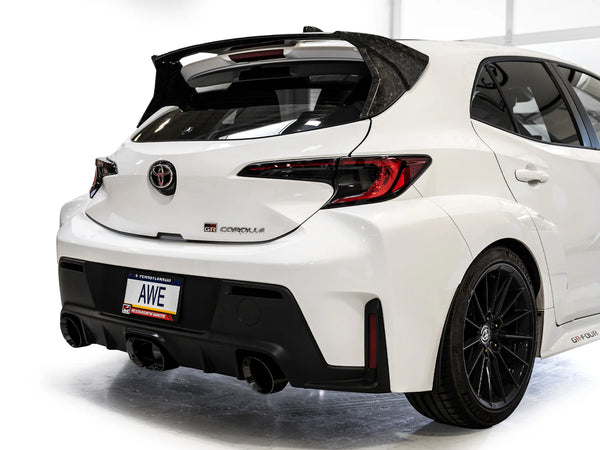 AWE Tuning 2023+ Toyota GR Corolla Track Edition Exhaust - Diamond Black Tips