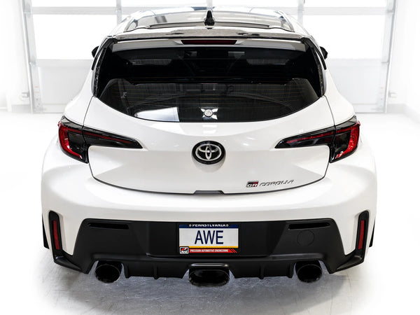 AWE Tuning 2023+ Toyota GR Corolla Track Edition Exhaust - Diamond Black Tips