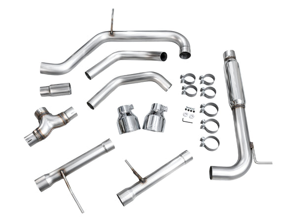 AWE 2022 + Volkswagen Jetta GLI Track Edition Exhaust - Chrome Silver Tips
