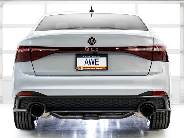 AWE 2022 + Volkswagen Jetta GLI Touring Edition Exhaust - Diamond Black Tips