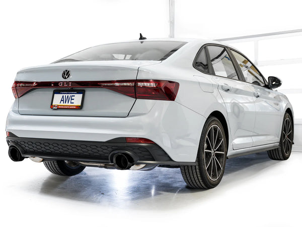 AWE 2022 + Volkswagen Jetta GLI Touring Edition Exhaust - Chrome Silver Tips