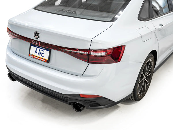 AWE 2022 + Volkswagen Jetta GLI Track Edition Exhaust - Diamond Black Tips