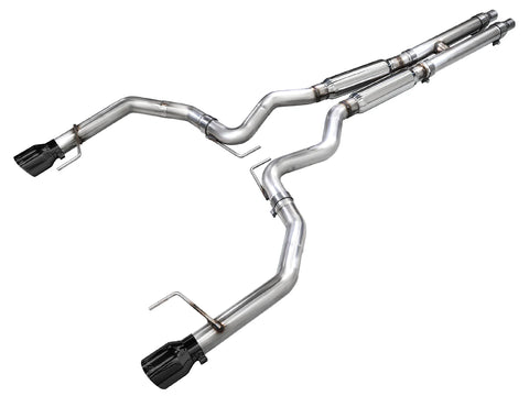 AWE 2024 +  Ford Mustang GT Fastback S650 Track Edition Catback Exhaust w/ Dual Diamond Black Tips