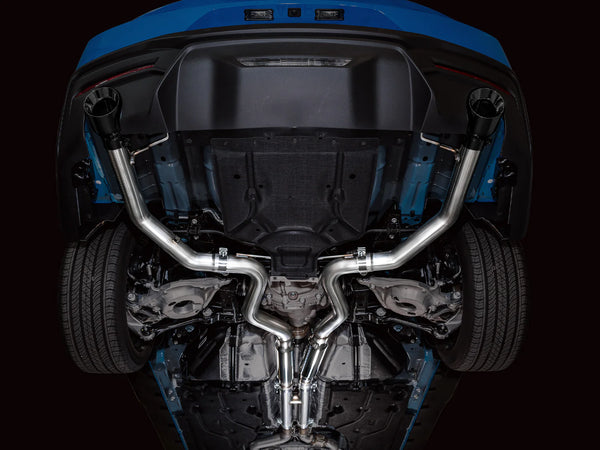 AWE 2024 +  Ford Mustang GT Fastback S650 Track Edition Catback Exhaust w/ Dual Diamond Black Tips