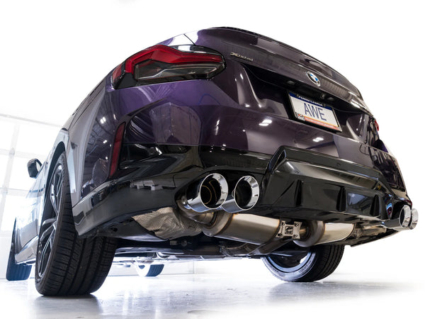 AWE Tuning 2022 - 2026 BMW M240i (G42) Touring Edition Exhaust - Chrome Silver Tips