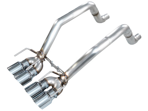 AWE Tuning 2005 - 2007 C6 Chevrolet Corvette 6.0L / 2008 Corvette 6.2L Track Edition Axleback Exhaust w/ Chrome Silver Tips
