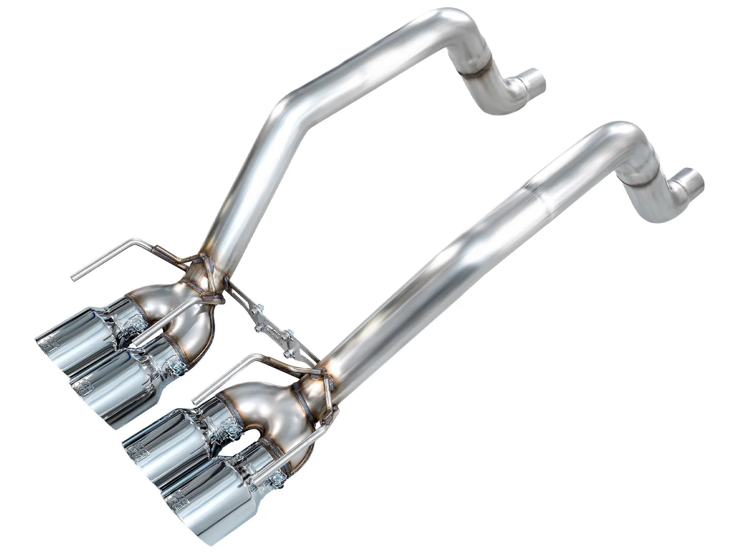 AWE Track Edition Axleback Exhaust for C6 Chevrolet Corvette 6.2L (2009-2013) - Chrome Silver Tips