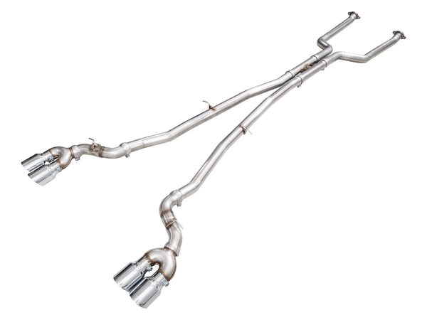 AWE BMW G90/G99 M5 Track Edition Catback Exhaust - Chrome Silver Tips