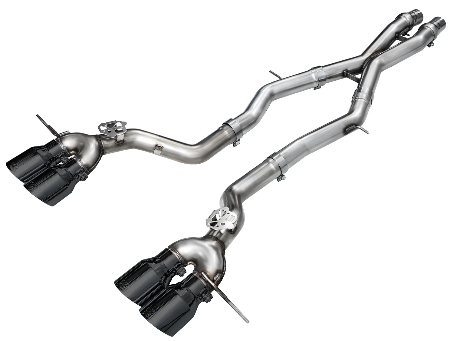 AWE Tuning 2023 + BMW G87 M2 Track Edition Exhaust - Diamond Black Tips