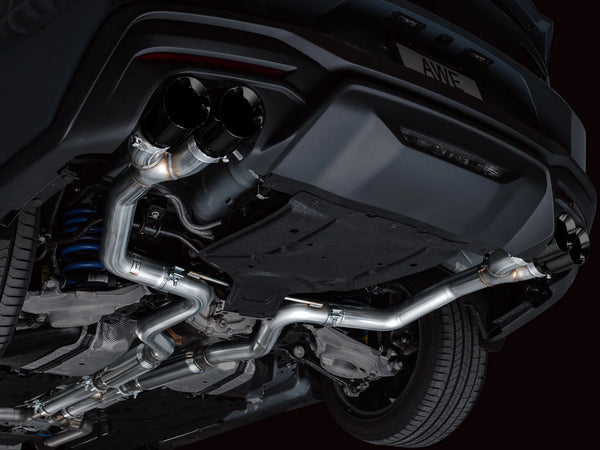 AWE 2024 + Ford Mustang GT Fastback S650 Track Edition Catback Exhaust w/ Quad Chrome Silver Tips