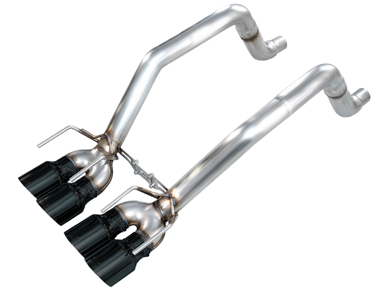 AWE Track Edition Axleback Exhaust for C6 Chevrolet Corvette 6.2L (2009-2013) - Diamond Black Tips