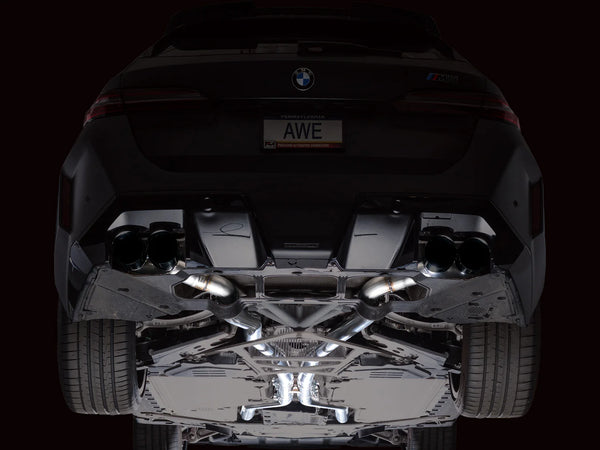 AWE BMW G90/G99 M5 Track Edition Catback Exhaust - Diamond Black Tips
