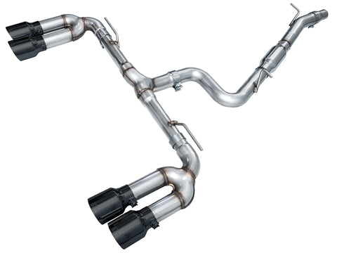 AWE 2022 + Audi 8Y S3 Track Edition Exhaust - Diamond Black Tips