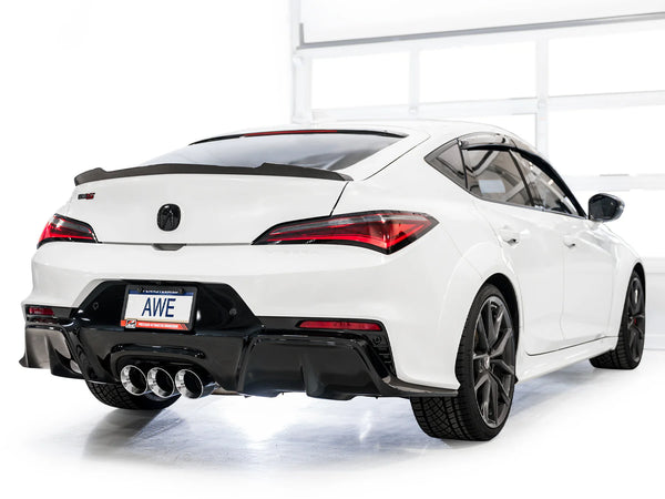 AWE Tuning 2024 + Acura Integra Type S DE5 FWD Touring Edition Exhaust w/ Triple Chrome Silver Tips