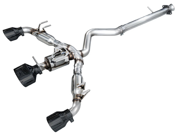 AWE Tuning 2023+ Toyota GR Corolla Track Edition Exhaust - Diamond Black Tips