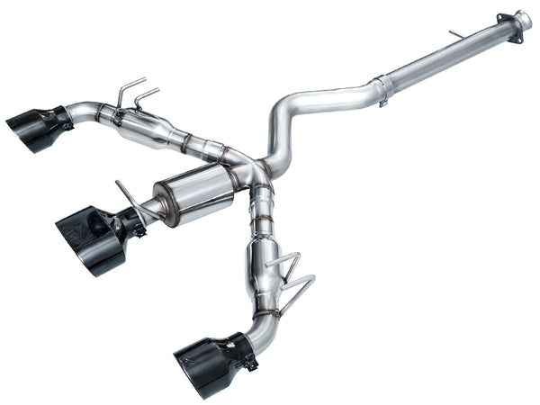 AWE Tuning 2023+ Toyota GR Corolla Track Edition Exhaust - Diamond Black Tips