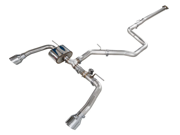 AWE 2022 + Hyundai Elantra N SwitchPath Cat-Back Exhaust - Chrome Silver Tips