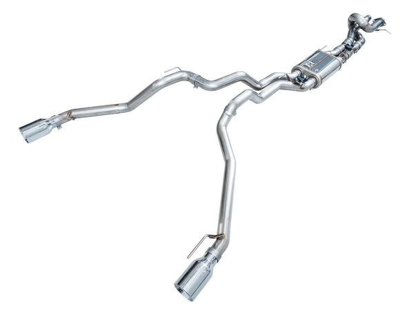 AWE 2024+ Ford Ranger Raptor 3.0L Switchpath Cat-Back Exhaust - Chrome Silver Tips