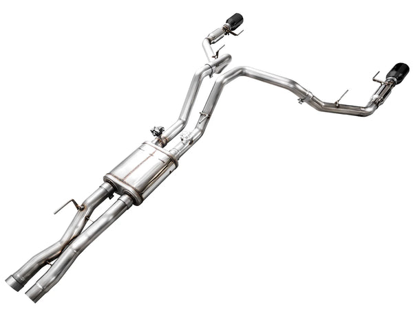AWE Gen 3 Ford F-150 Raptor SwitchPath Exhaust - Diamond Black Tips