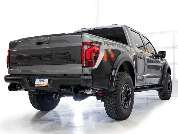 AWE Gen 3 Raptor F-150 R SwitchPath Exhaust - Diamond Black Tips